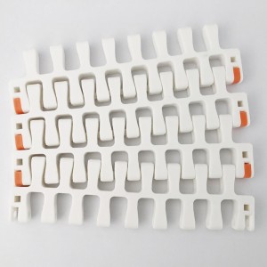 HAASBELTS Plastic Modular Belt 2400D Radius Flush Grid