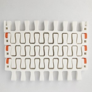 HAASBELTS Plastic Modular Belt 2400D Radius Flush Grid