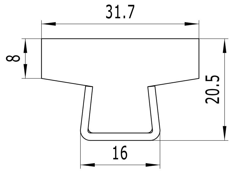 Chain-guide profile S75 (1)