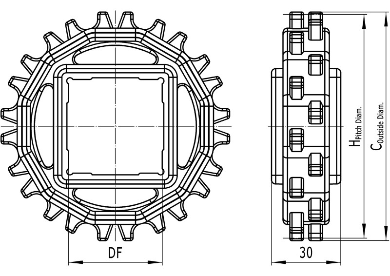 Classic Sprockets, Injection Moulded – 2500