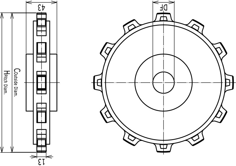 Classic Sprockets, Injection Moulded – OPB