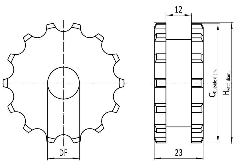 Classic Sprockets ，machined– 2120 Series