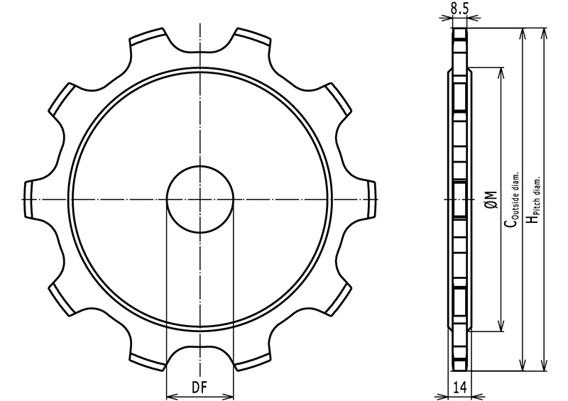 Classic Sprockets，Machined-W1080