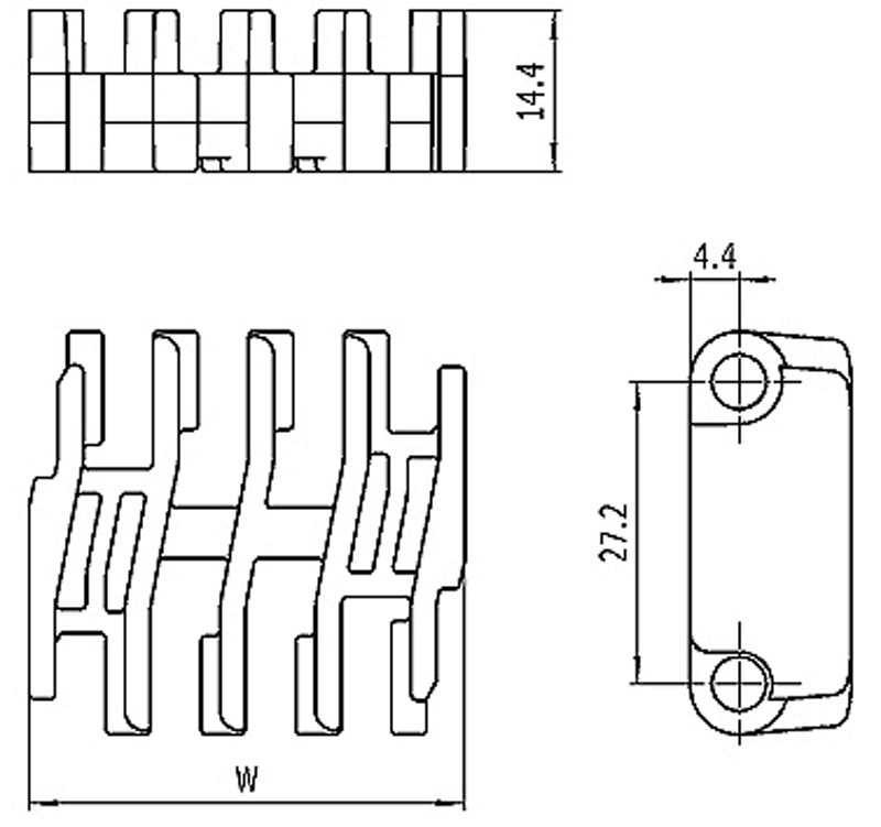 Molded to Width Raised Rib 900