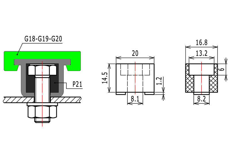 Mounting block P21 (1)