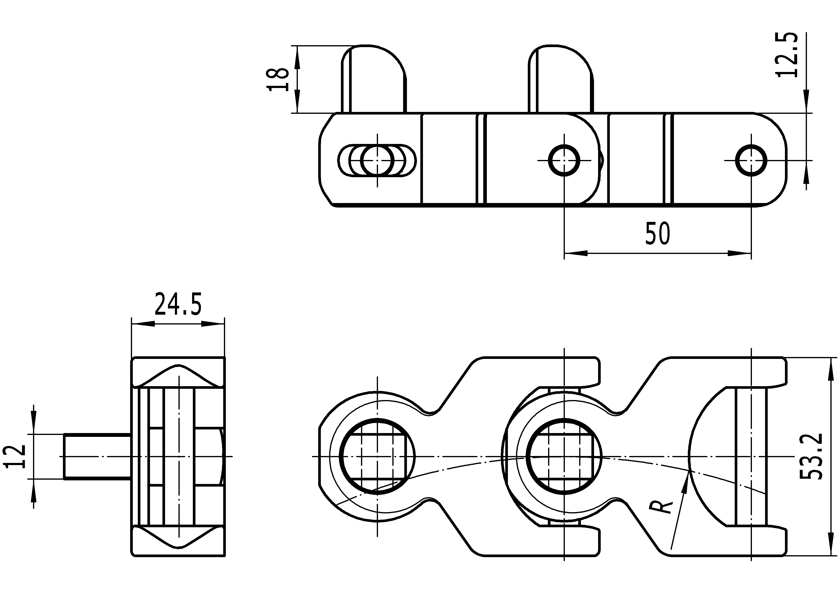 Multiflex Chains 1702L With Pushers