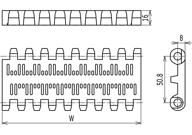 Perforated Flat Top 800