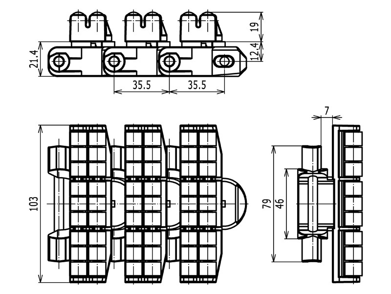 Roller Top Chains 7200R