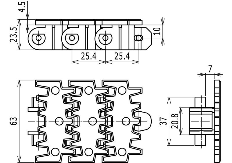 Steel Top Chains（Fingered）7000S