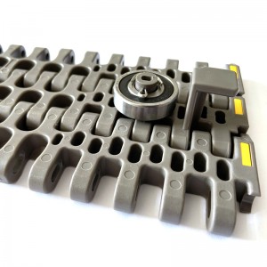 HAASBELTS conveyor T2076 Radius Flush Grid plastic Modular belt chain