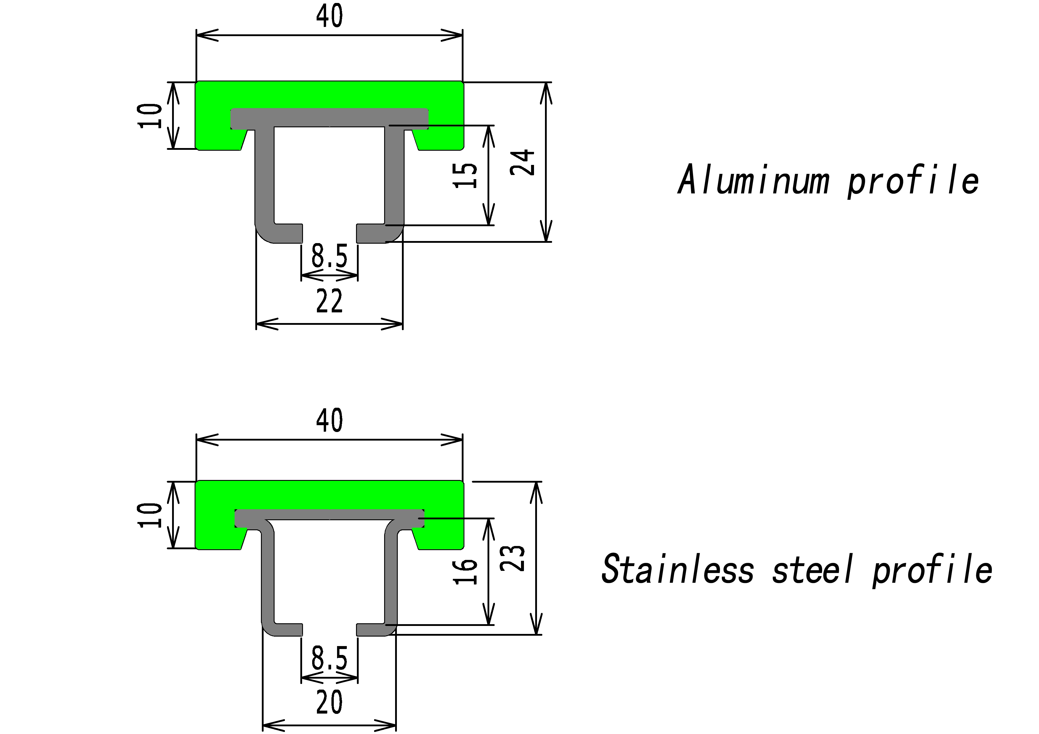 chain-guide profile G19 (2)