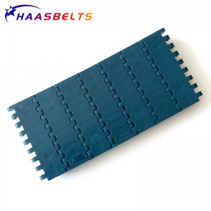 HAASBELTS Plastic Modular Belt Flat Top 1000 molded to width With Positrack