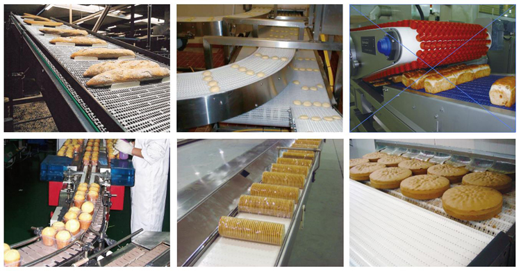 Application of modular mesh belt in baking industry and Fruit and Vegetables Industry